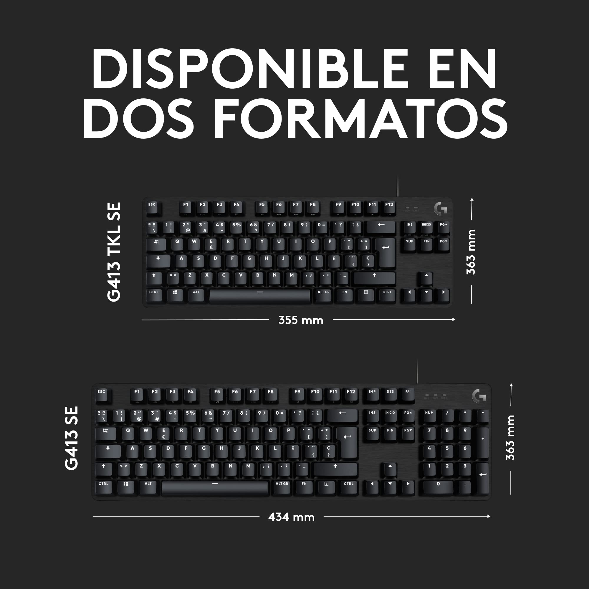 Logicool G　G413TKLSE & G703 G413 TKL SE Mechanical Gaming Keyboard | Logitech G